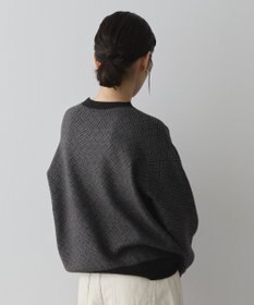 AMERICAN HOLIC バイパチ幾何学柄ニットプルオーバー