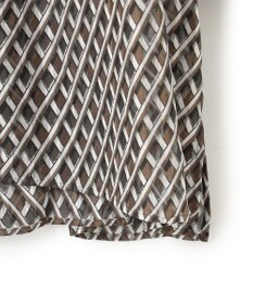 23区 L 【洗える】Ratti コラージュプリント ギャザー ブラウス