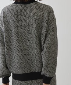 AMERICAN HOLIC バイパチ幾何学柄ニットプルオーバー