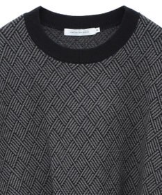 AMERICAN HOLIC バイパチ幾何学柄ニットプルオーバー