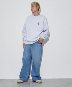 WEGO 【ユニセックス着用ITEM/裏起毛】別注BENDAVISワンポイントプルオーバー