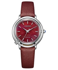 CITIZEN 【3ポイントのダイヤが輝く2WAYモデル】電池交換不要の替えバンド付き腕時計 CITIZEN L 光発電エコ・ドライブ