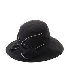 MOONBAT 【遮光100％/遮熱/UV】HIROKO KOSHINO(ヒロコ コシノ)遮光 ビッグリボンハット 帽子 広つば ゆったりMサイズ 手洗い可能/サイズ調整可能/日本製