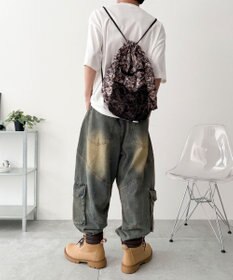 WEGO 【ユニセックス着用ITEM】コードデザインナップサック