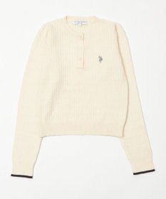 WEGO 【WEB限定/25年秋冬新作】別注USPOLOヘンリーネックニットPO