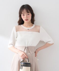 earth music&ecology シアーヨークニットプルオーバー