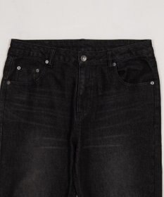 WEGO 【ユニセックス着用ITEM】シャーリングフレアデニムスキニーパンツ