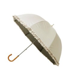 MOONBAT 【晴雨兼用日傘】LANVIN en Bleu (ランバン オン ブルー) 長傘 ドビーフリル 遮光 遮熱 UV