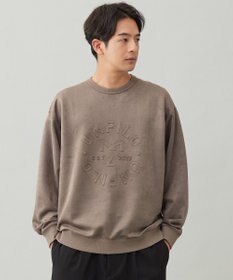 UNFILO MENS 【男女兼用】クリーンスエード エンボスロゴ クルー