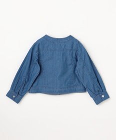 組曲 KIDS 【110-140㎝】 フラワーボタンデニムジャケット