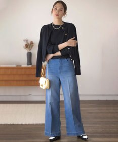 組曲 L 【アンサンブル対応可】ピュアカシミヤクロップド丈ニット