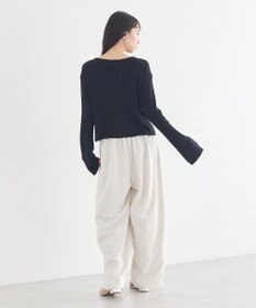 earth music&ecology レースレイヤード風スウェットパンツ