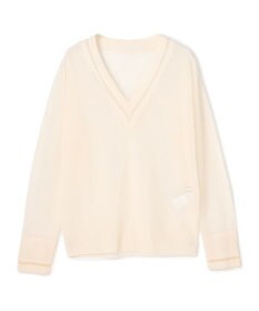 BEIGE， GOVERNOR / シアー Vネックチルデンニット
