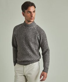 GOTAIRIKU 【LANEROSS】ミドルゲージモックネック ニット