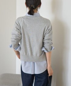 AMERICAN HOLIC コットンブレンドクルーネックカーディガン