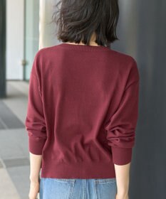 AMERICAN HOLIC コットンブレンドクルーネックカーディガン