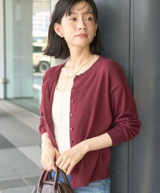 AMERICAN HOLIC コットンブレンドクルーネックカーディガン