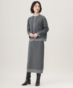 自由区 S 【洗える】ラメボーダー ニット