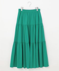 UNFILO 【撥水/UVケア/接触冷感】シャカ楽ストレッチ ティアードスカート