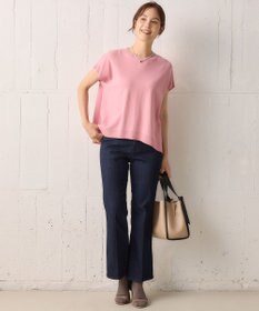 組曲 L 【WEB限定】Tシャツライク サマーニット