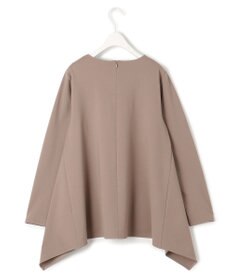 ICB L 【WEB限定・洗える】ヴィスコースストレッチポンチ イレギュラーヘムプルオーバー