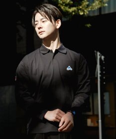 SHARE PARK MENS 【UVケア・吸水速乾・ストレッチ・軽量 】エンブレムポロTシャツ（L・XLサイズ）