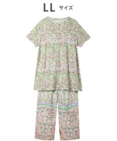tsumori chisato SLEEP ツモリチサト パジャマ ベア天竺素材(トップス) 綿100%(ボトム) 4分袖 9分丈 レディース UDT113 /ワコール