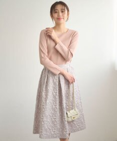 Feroux 【セットアイテム】ニット×ジャガードスカート セット