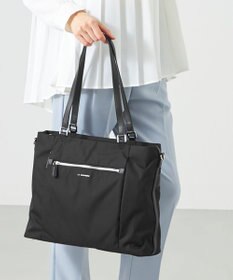 LA BAGAGERIE コーデュラ×リサイクルレザー　スクエアトート