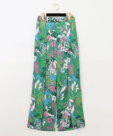 GRACE CONTINENTAL ボタニカルプリントワイドパンツ