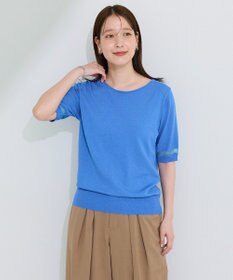 Green Parks 袖シアーニットプルオーバー