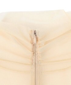 BEIGE， 【洗える・Precious 7月号掲載】TAMARIX / ストレッチチュールハイネックブラウス