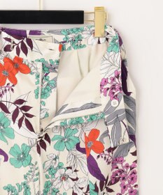 GRACE CONTINENTAL ボタニカルプリントワイドパンツ