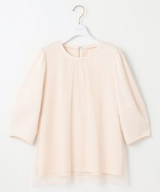 ANY SIS L 【洗える】カットジョーゼットチュール トップス