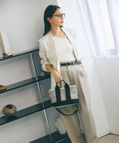 TOPKAPI 【Breath TOPKAPI】スコッチグレイン ネオレザー ミニ トート バッグ ショルダー付き S