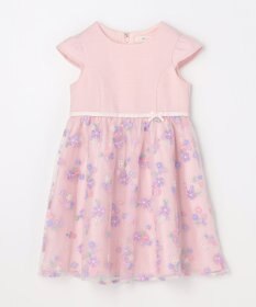 ANY KIDS 花柄刺繍ワンピース