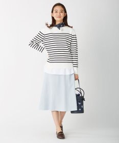 J.PRESS LADIES 【洗える・シワになりにくい】Garudaツイル フレアー スカート