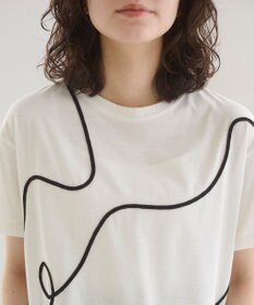 WEGO 【ANGIE VINTAGE】コード刺繍デザインTシャツ