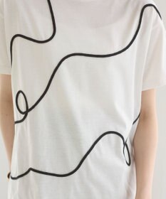 WEGO 【ANGIE VINTAGE】コード刺繍デザインTシャツ