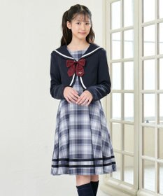 ANY KIDS ジャケット付き チェック ワンピース