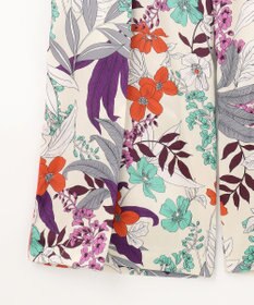 GRACE CONTINENTAL ボタニカルプリントワイドパンツ