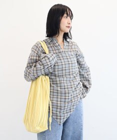 Green Parks プリーツドロストトートバッグ