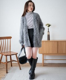 WEGO 【軽量】ブラッシュニットBIGカーディガン