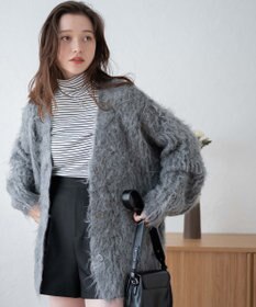 WEGO 【軽量】ブラッシュニットBIGカーディガン