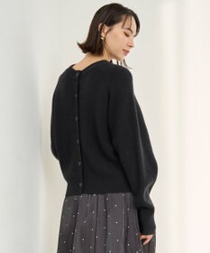 UNFILO 【洗える】ふわふわニット 2WAYクルーカーディガン