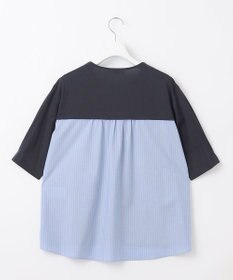 J.PRESS LADIES L プレーティングジャージー ブロッキング カットソー