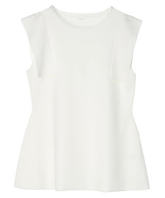 Green Parks ミラノリブノースリーブニットプルオーバー