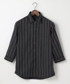 JOSEPH ABBOUD 【2WAY・リバーシブル・七分袖】リバーシブルストライプ シャツ