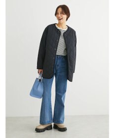 Green Parks キルティングノーカラーブルゾン