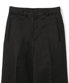 BEIGE， CASSITER / リネンブレンド サテンクロップドパンツ